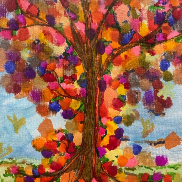 Kreativekristen original watercolor , the colors of fall , HP 25x4 - Picture 6 of 8